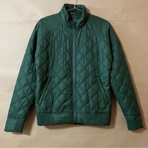 Stio Skyrider Quilted Bomber Jacket Black Forest Insulated Puffer Zip Up Size M